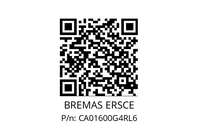   BREMAS ERSCE CA01600G4RL6