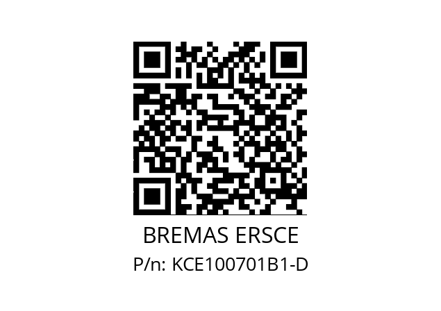   BREMAS ERSCE KCE100701B1-D