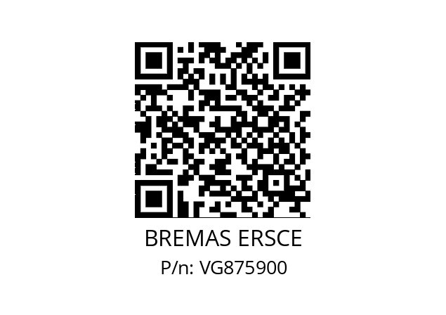   BREMAS ERSCE VG875900