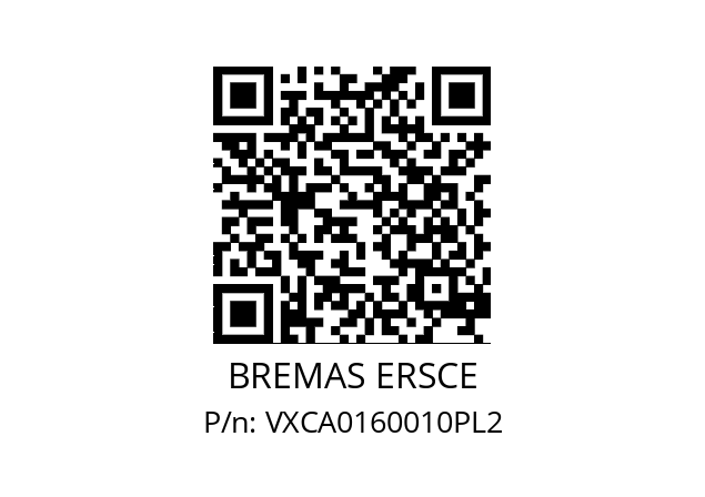   BREMAS ERSCE VXCA0160010PL2