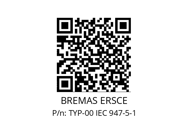   BREMAS ERSCE TYP-00 IEC 947-5-1