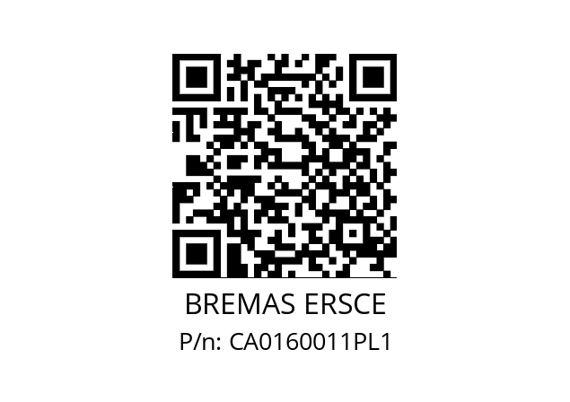   BREMAS ERSCE CA0160011PL1