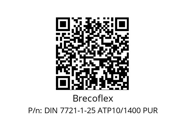   Brecoflex DIN 7721-1-25 ATP10/1400 PUR