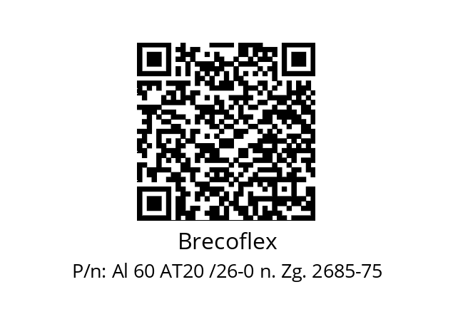   Brecoflex Al 60 AT20 /26-0 n. Zg. 2685-75