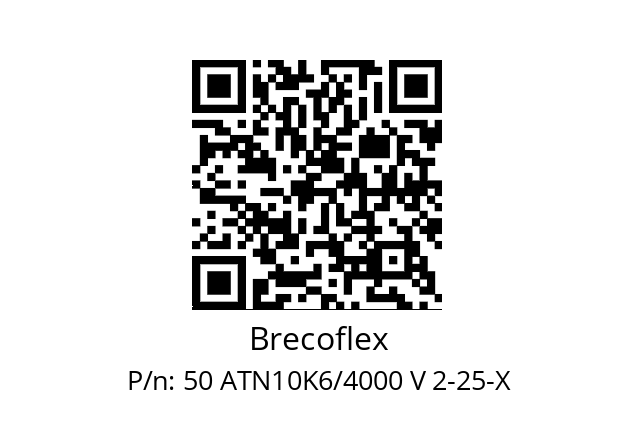   Brecoflex 50 ATN10K6/4000 V 2-25-X