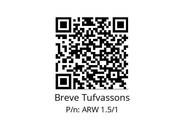   Breve Tufvassons ARW 1.5/1