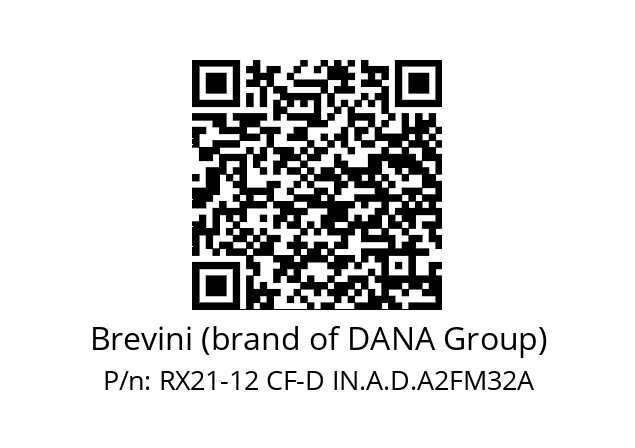   Brevini (brand of DANA Group) RX21-12 CF-D IN.A.D.A2FM32A