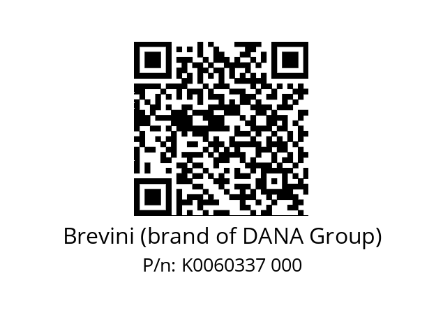   Brevini (brand of DANA Group) K0060337 000