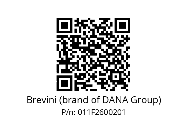   Brevini (brand of DANA Group) 011F2600201