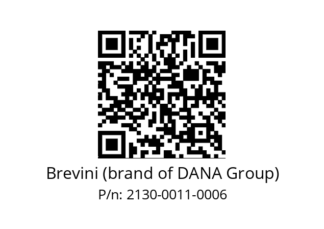   Brevini (brand of DANA Group) 2130-0011-0006