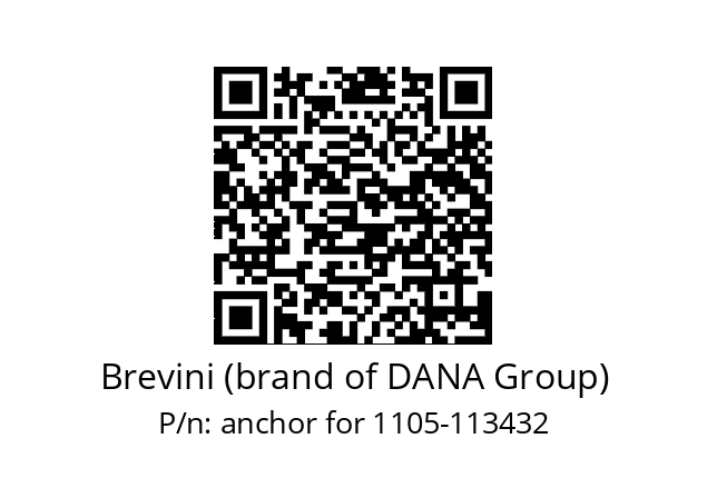   Brevini (brand of DANA Group) anchor for 1105-113432