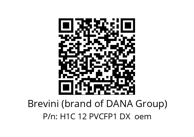   Brevini (brand of DANA Group) H1C 12 PVCFP1 DX  oem