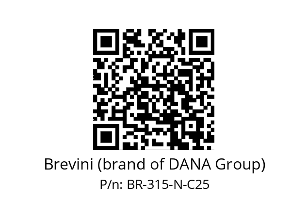   Brevini (brand of DANA Group) BR-315-N-C25