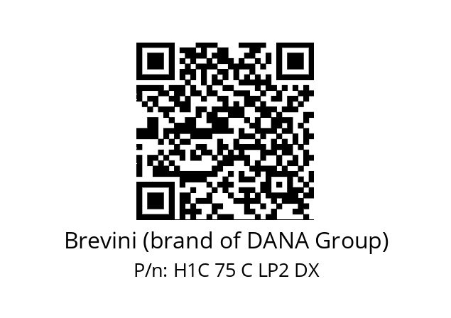   Brevini (brand of DANA Group) H1C 75 C LP2 DX