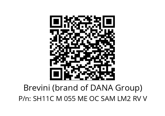   Brevini (brand of DANA Group) SH11C M 055 ME OC SAM LM2 RV V