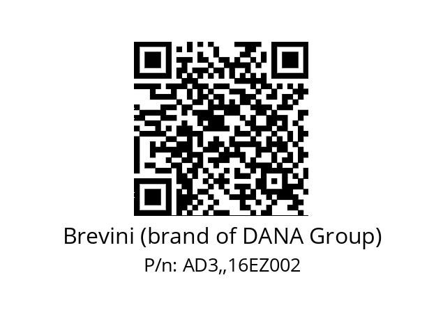   Brevini (brand of DANA Group) AD3,,16EZ002