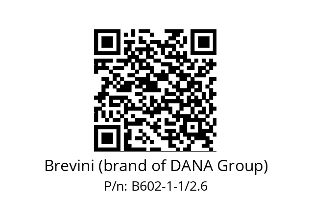   Brevini (brand of DANA Group) B602-1-1/2.6