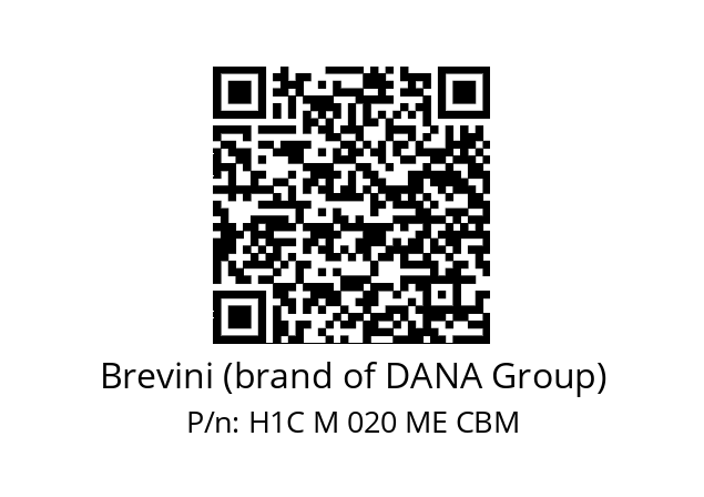   Brevini (brand of DANA Group) H1C M 020 ME CBM