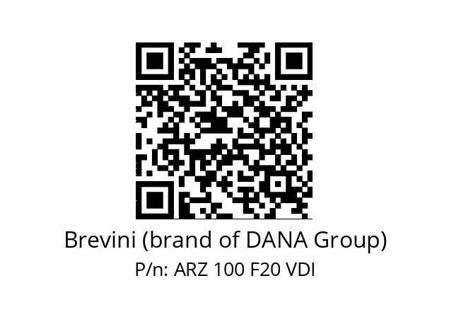   Brevini (brand of DANA Group) ARZ 100 F20 VDI