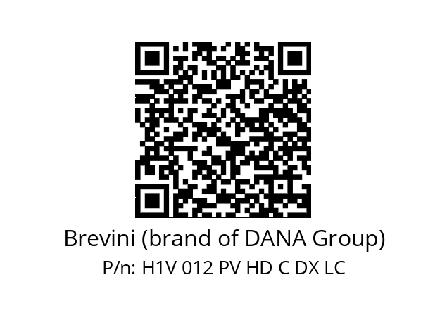   Brevini (brand of DANA Group) H1V 012 PV HD C DX LC