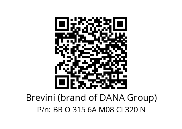   Brevini (brand of DANA Group) BR O 315 6A M08 CL320 N