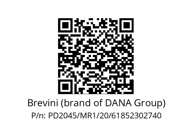   Brevini (brand of DANA Group) PD2045/MR1/20/61852302740