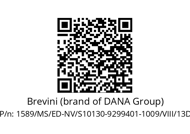   Brevini (brand of DANA Group) 1589/MS/ED-NV/S10130-9299401-1009/VIII/13D