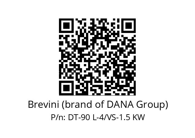   Brevini (brand of DANA Group) DT-90 L-4/VS-1.5 KW