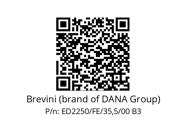   Brevini (brand of DANA Group) ED2250/FE/35,5/00 B3