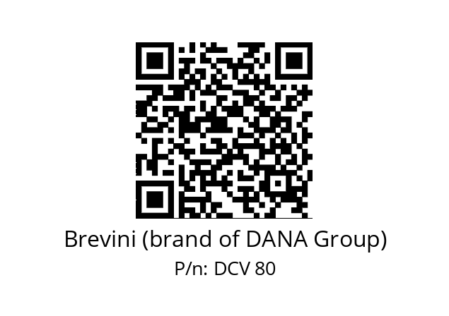   Brevini (brand of DANA Group) DCV 80