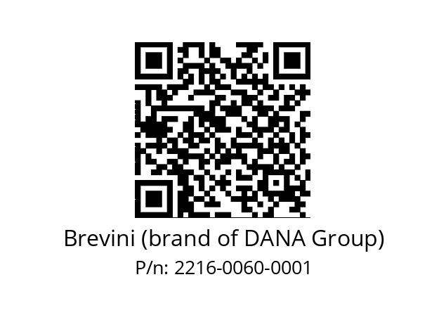   Brevini (brand of DANA Group) 2216-0060-0001