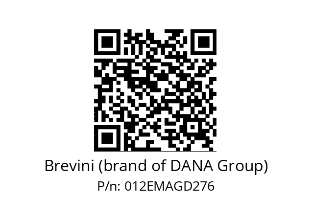   Brevini (brand of DANA Group) 012EMAGD276