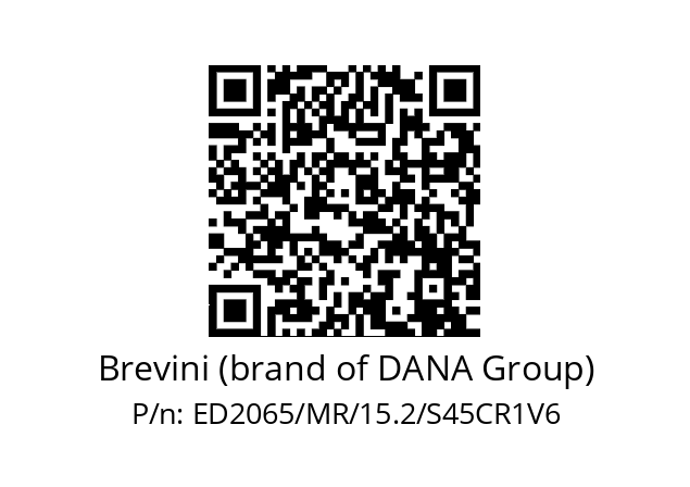   Brevini (brand of DANA Group) ED2065/MR/15.2/S45CR1V6