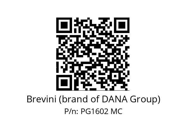   Brevini (brand of DANA Group) PG1602 MC