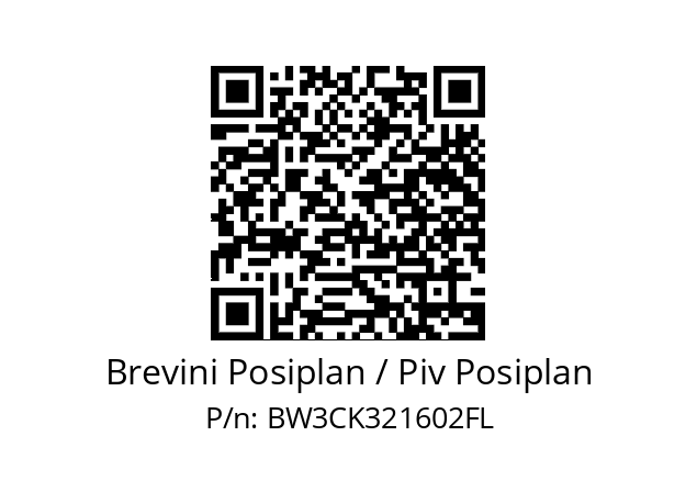   Brevini Posiplan / Piv Posiplan BW3CK321602FL