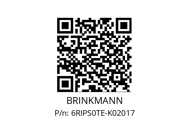   BRINKMANN 6RIPS0TE-K02017