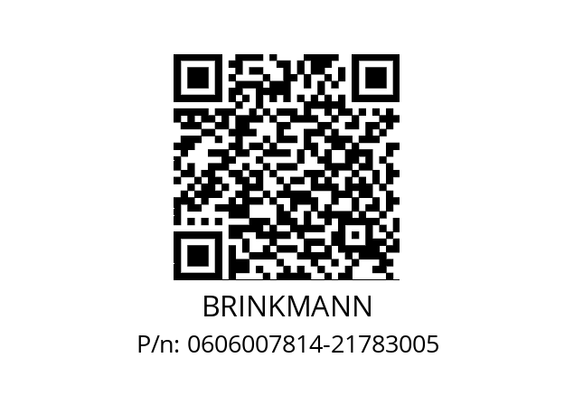   BRINKMANN 0606007814-21783005