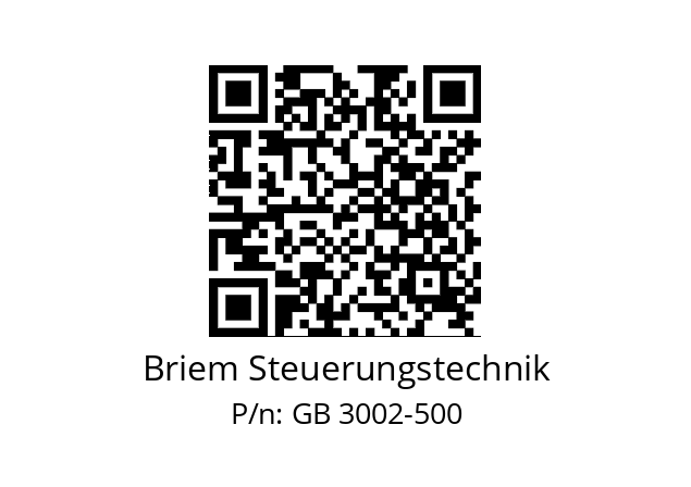   Briem Steuerungstechnik GB 3002-500