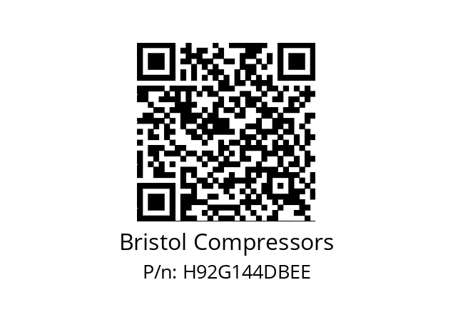   Bristol Compressors H92G144DBEE