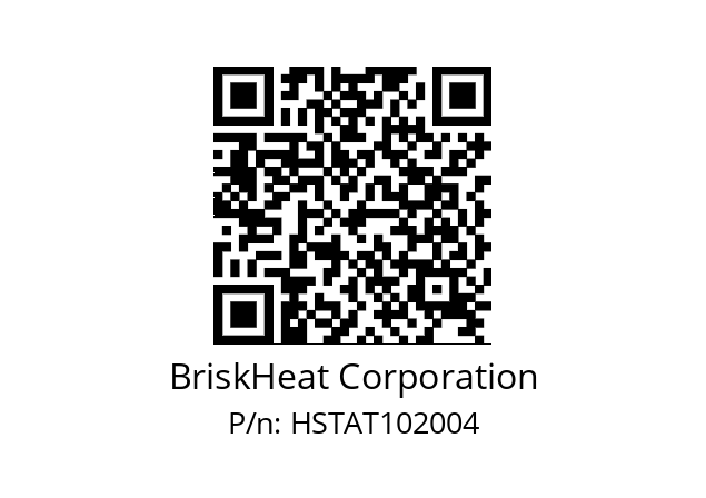   BriskHeat Corporation HSTAT102004