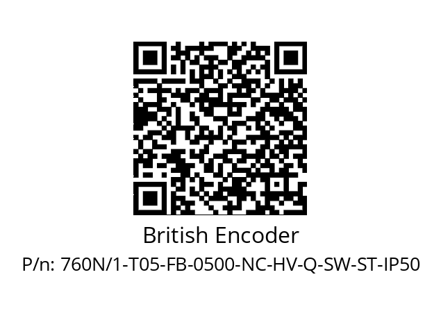   British Encoder 760N/1-T05-FB-0500-NC-HV-Q-SW-ST-IP50