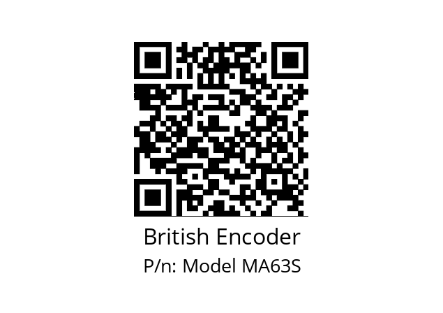   British Encoder Model MA63S