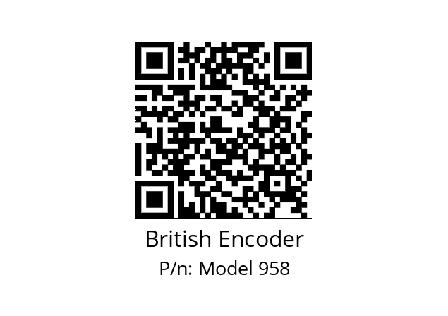   British Encoder Model 958