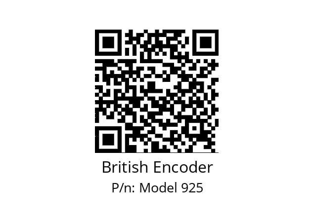   British Encoder Model 925