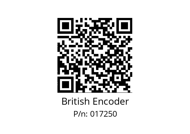   British Encoder 017250