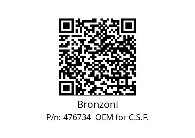   Bronzoni 476734  OEM for C.S.F.