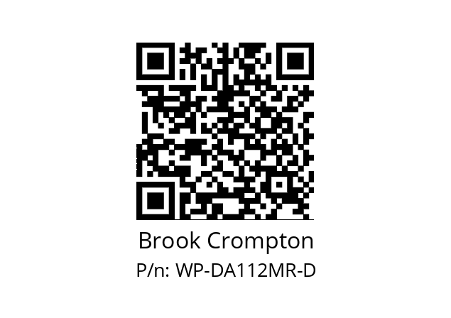   Brook Crompton WP-DA112MR-D