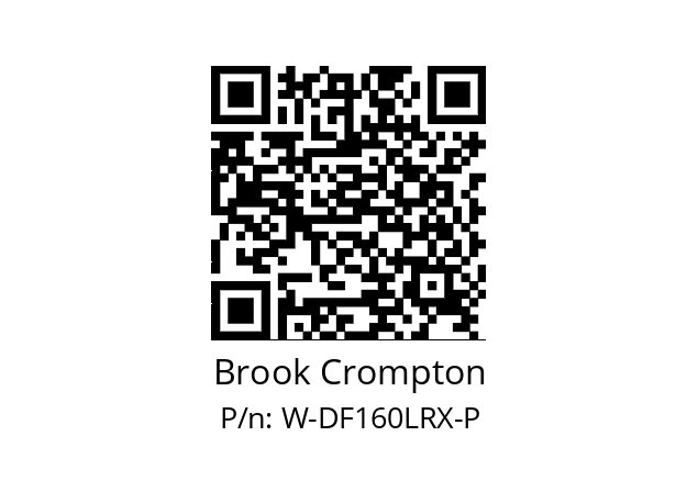   Brook Crompton W-DF160LRX-P