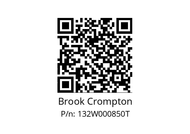   Brook Crompton 132W000850T