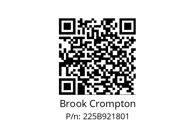   Brook Crompton 225B921801